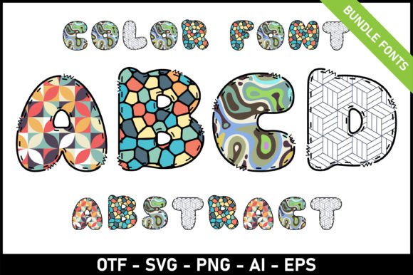 Abstract Bundle: A Playful Display Font for Creative Projects