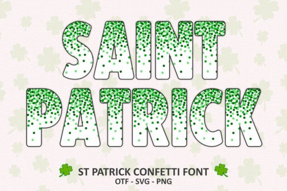 Celebrate St. Patrick's Day with the Festive Confetti Font