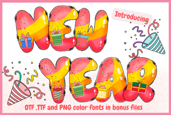Celebrate with Style: A Festive Font for New Year Designs