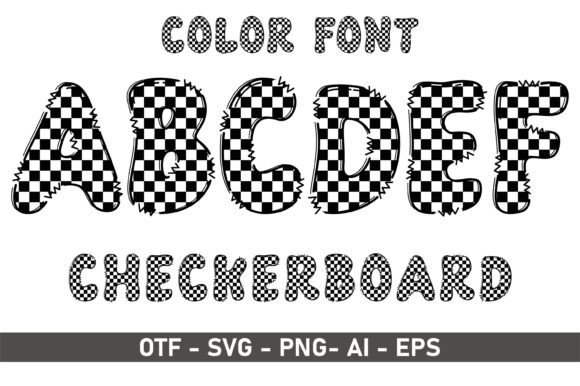 Checker Board: A Playful Font for Creative Projects
