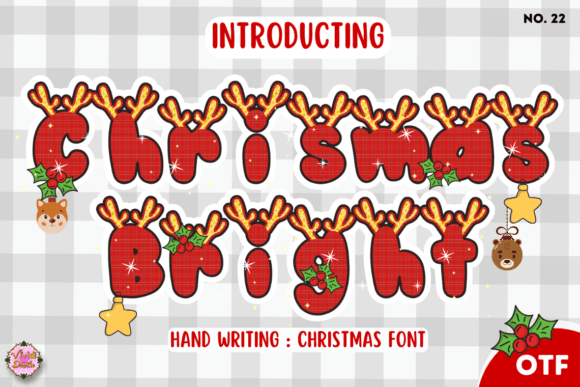 Christmas Bright: A Hand-Lettered Font for Festive Design