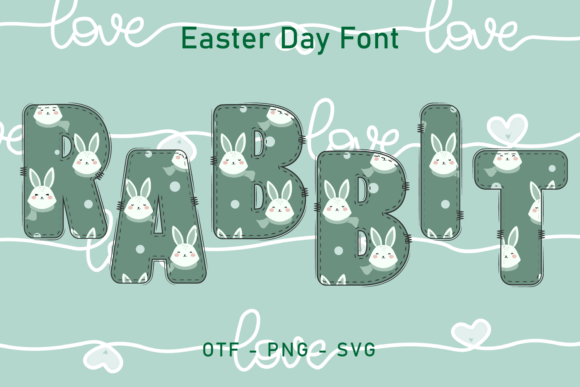 Easter Day Rabbit: A Festive Font for Spring Projects