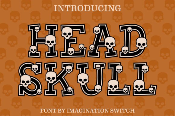 Head Skull: A Typeface That Blends Bold Attitude with Vibrant Color