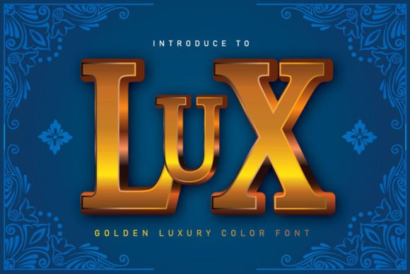 Lux: The Golden Font That Brings Vintage Luxury to Life
