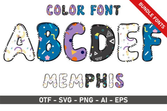 Memphis Bundle: A Playful Font for Creative Brands