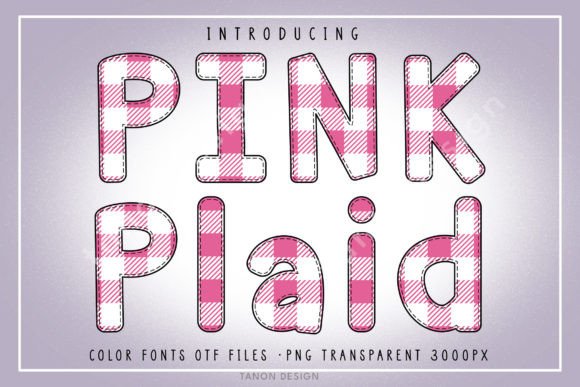 Pink Plaid: The Playful Pattern Font for Your Sweetest Designs