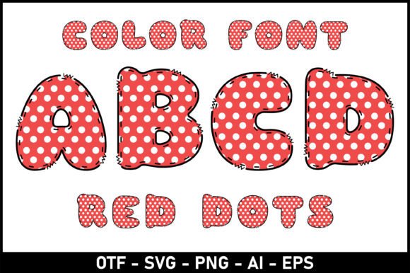 Red Dots: A Playful Typeface for Creative Projects