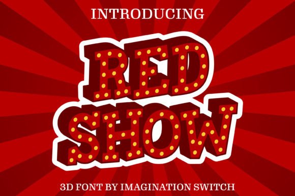Red Show 3D: Bold Typography That Commands Attention