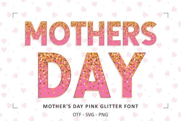 Shimmering Affection: The Allure of Pink Glitter Typography