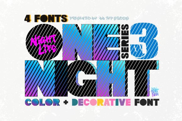 Unlock a Retro Vibe with the One Night 3 Typeface