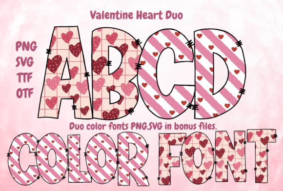 Valentine Heart Duo: A Playful Font for Affectionate Designs