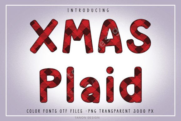 Xmas Plaid: A Festive Font for Your Holiday Designs