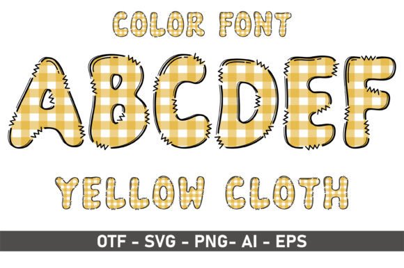 Yellow Cloth: A Playful Font for Creative Projects