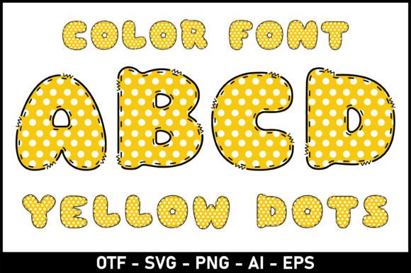 Yellow Dots: A Playful Typeface for Creative Projects